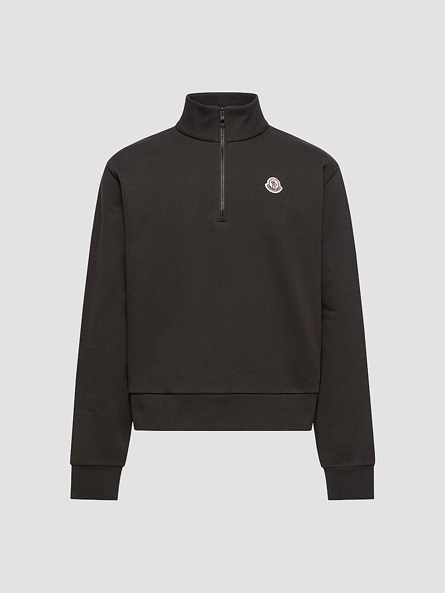 Men's Crewneck Sweater in Cotton - Black - Size XXXL