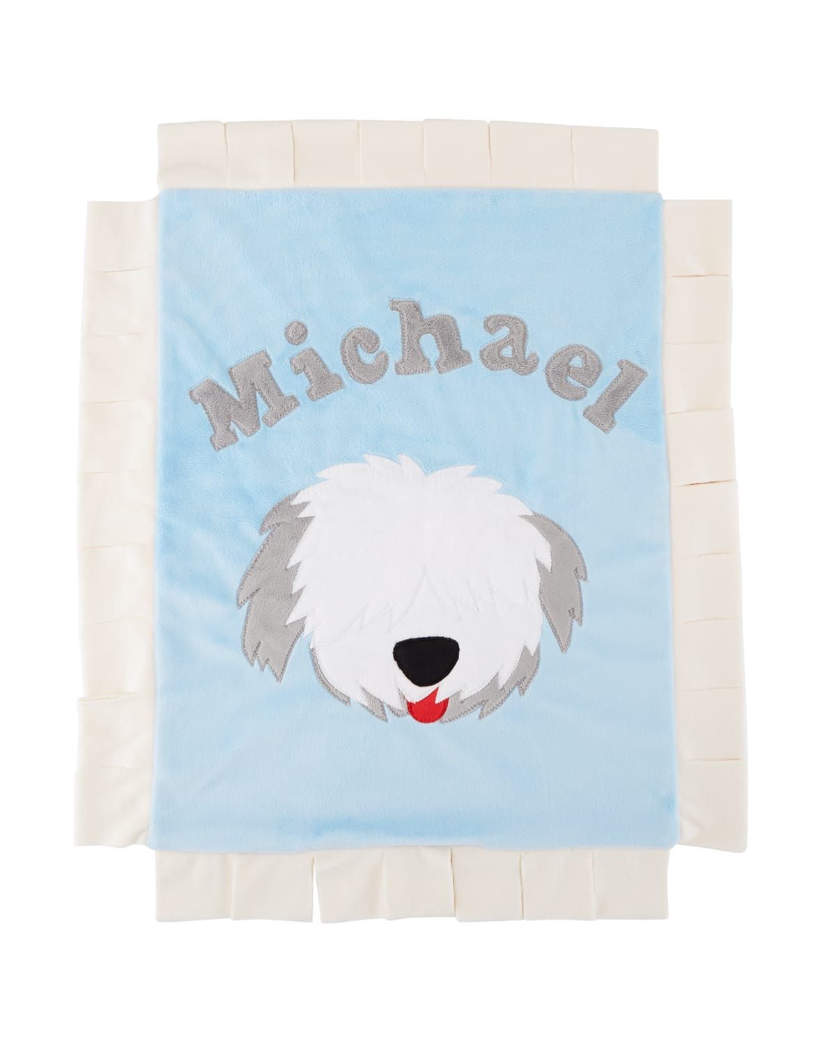 Personalized Pup Love Plush Lovey, Blue