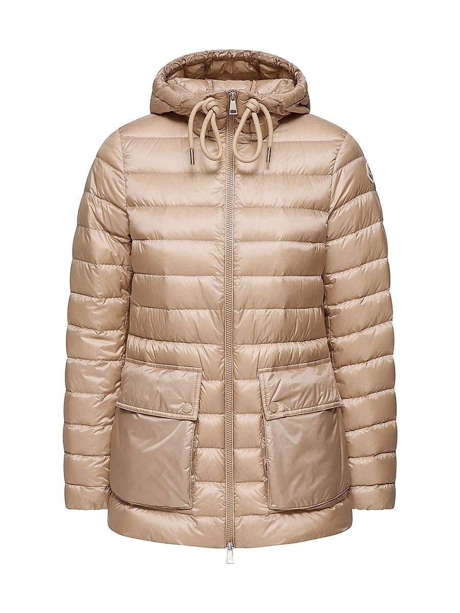 Women's Jasmin Puffer Jacket - Light Beige - Size Large