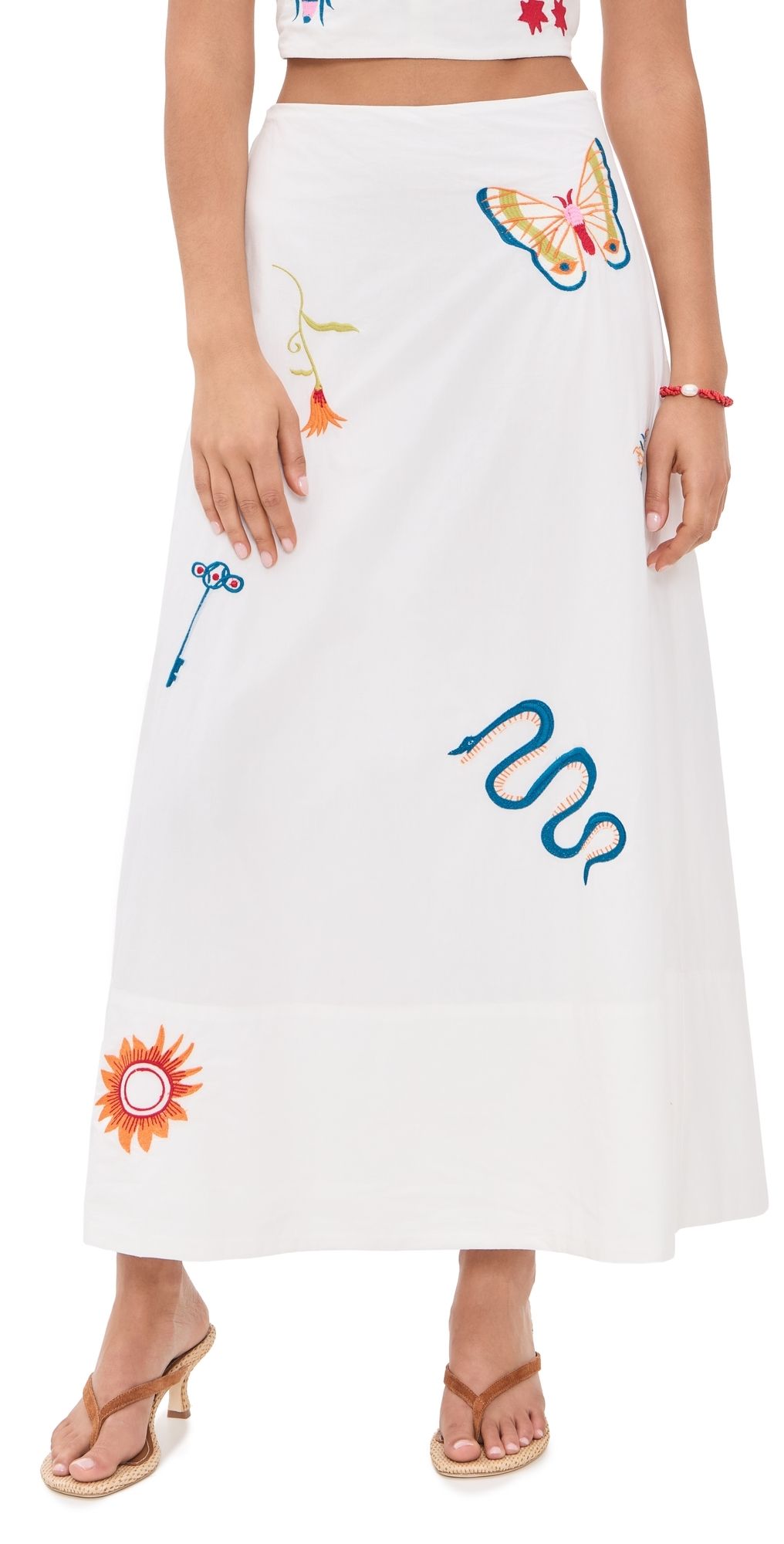 Cleobella Eden Skirt Montecito Embroidery Motif S