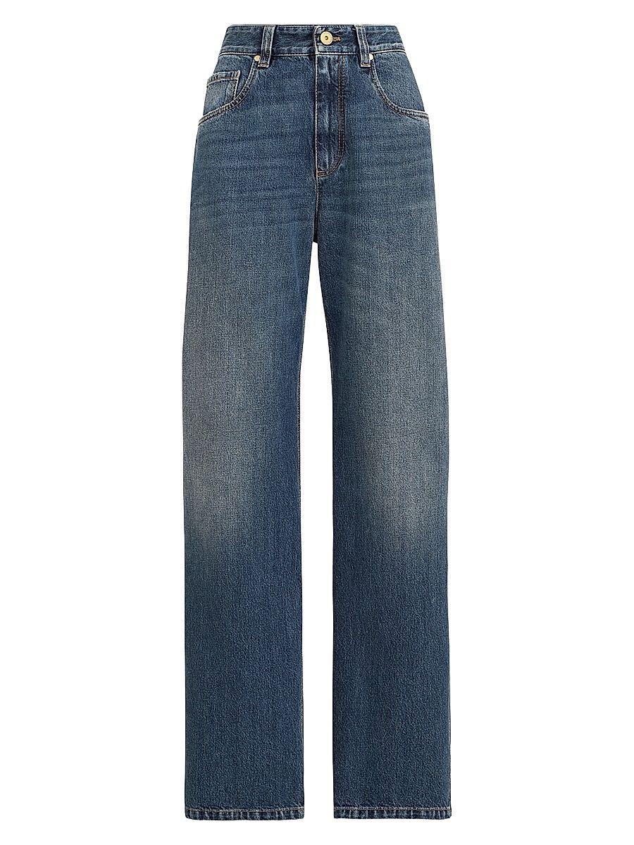 Women's Authentic Denim Contemporary Loose Jeans - Denim - Size 0