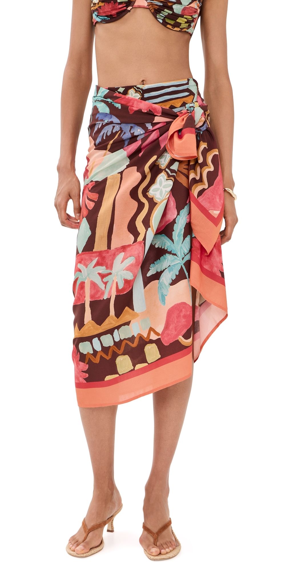 MINKPINK Isola Sarong Cocoa Coast One Size