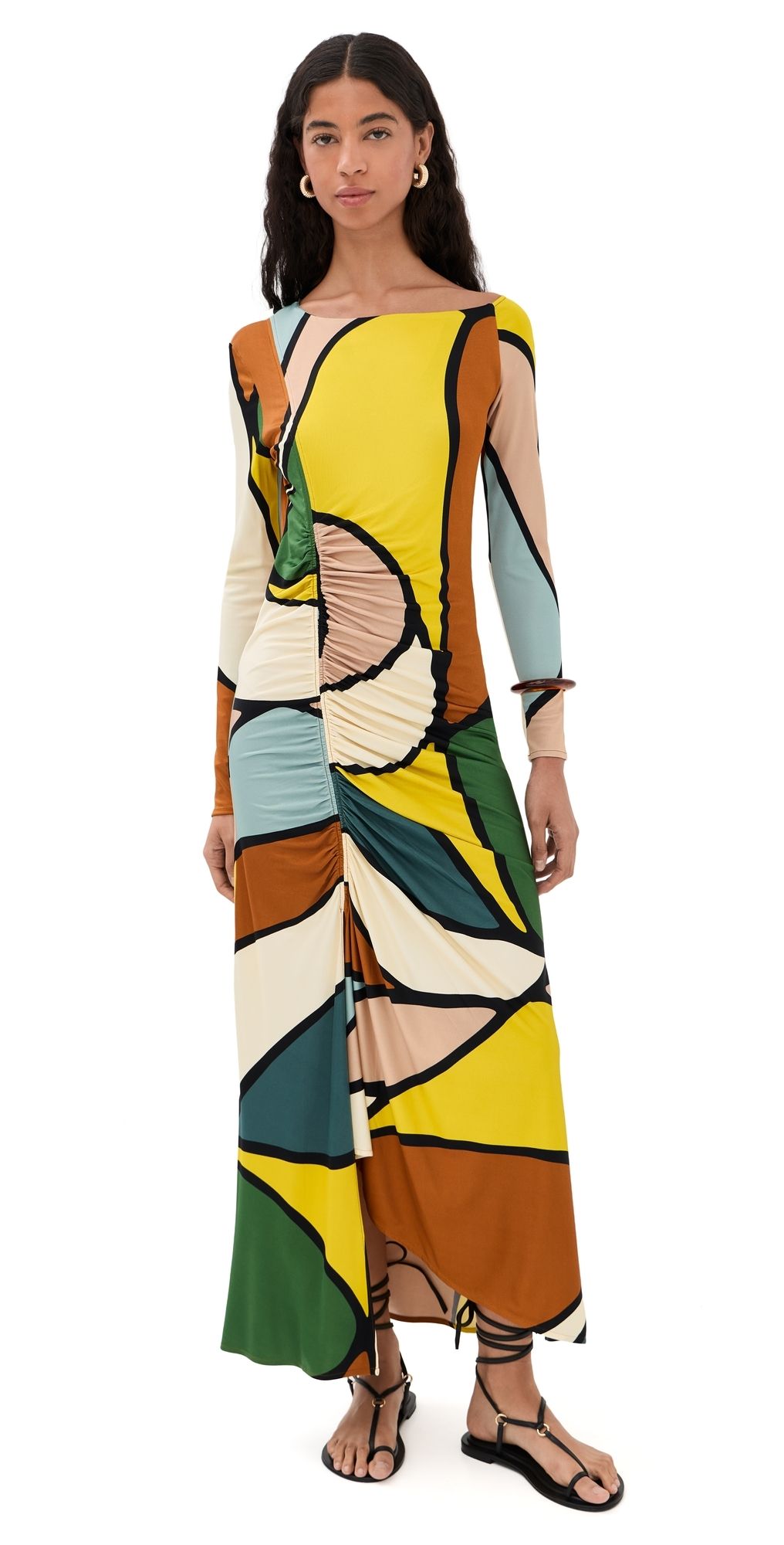 Silvia Tcherassi Ilania Dress Abstract Print L