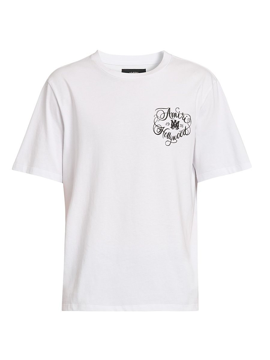 Men's Hollywood Cotton Crewneck T-Shirt - White - Size Small