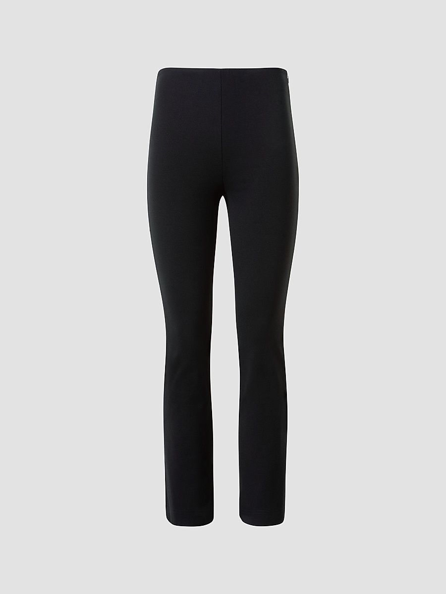 Women's Cindy Jersey Mid-Rise Crop Pants - Black - Size 2