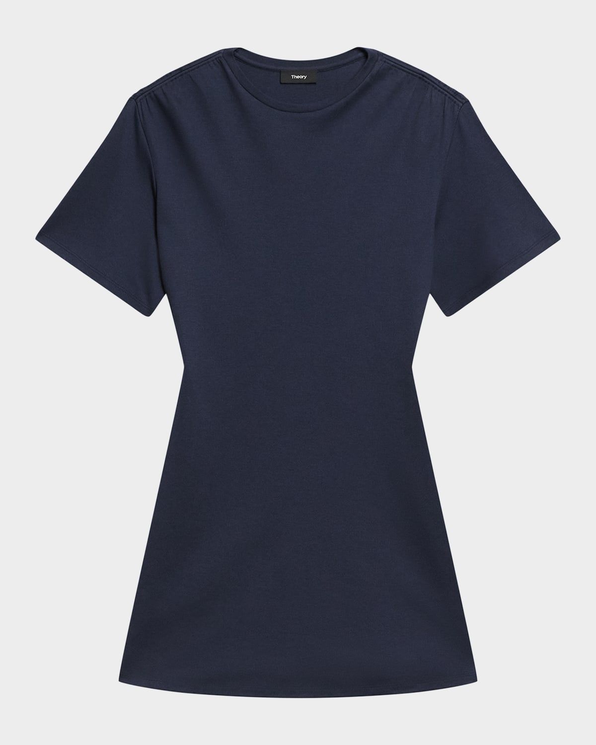 Gathered Shoulder T-Shirt Dress