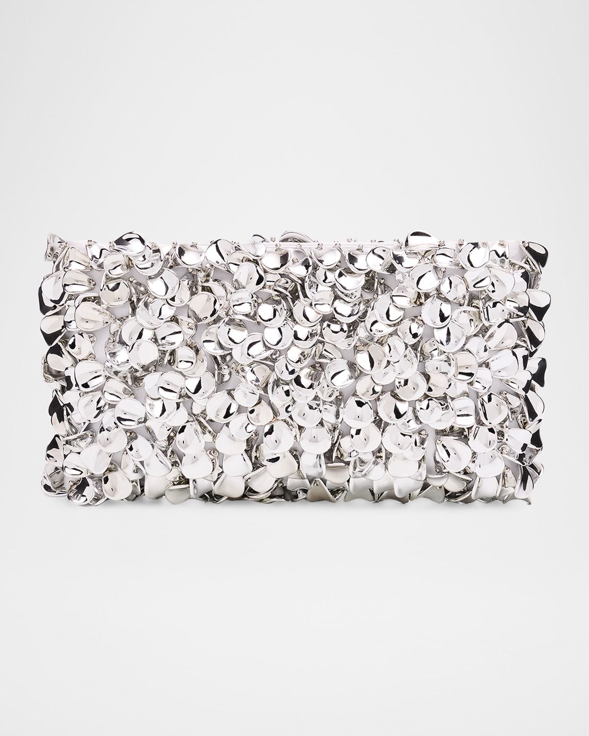 Reese Metallic Beaded Clutch Bag