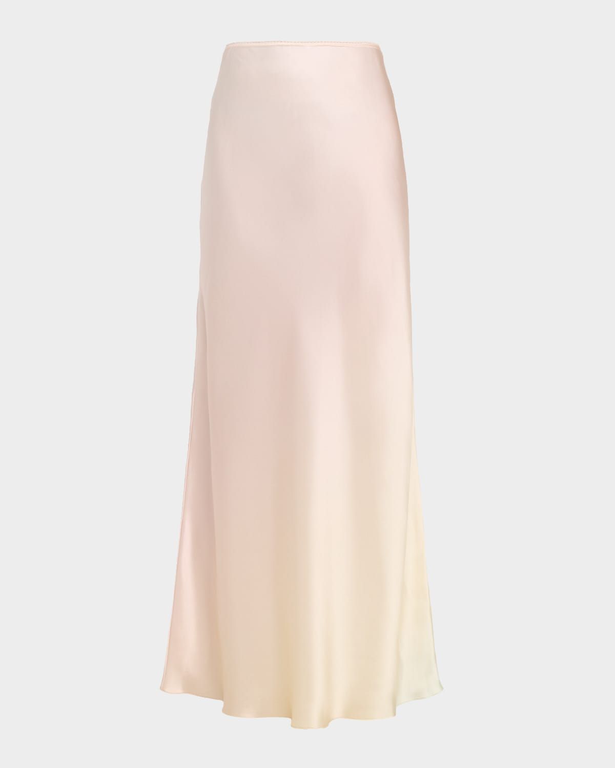 Grace Scallop-Trim Silk Maxi Skirt