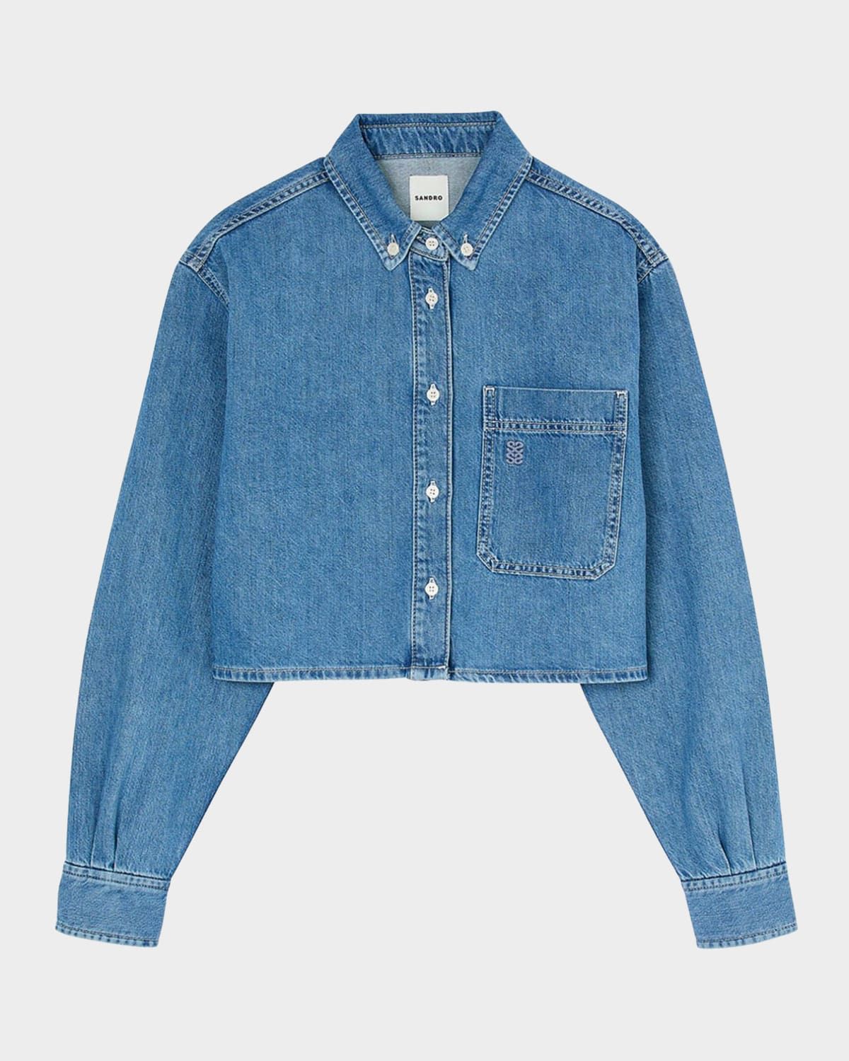Hiro Denim Button-Front Shirt