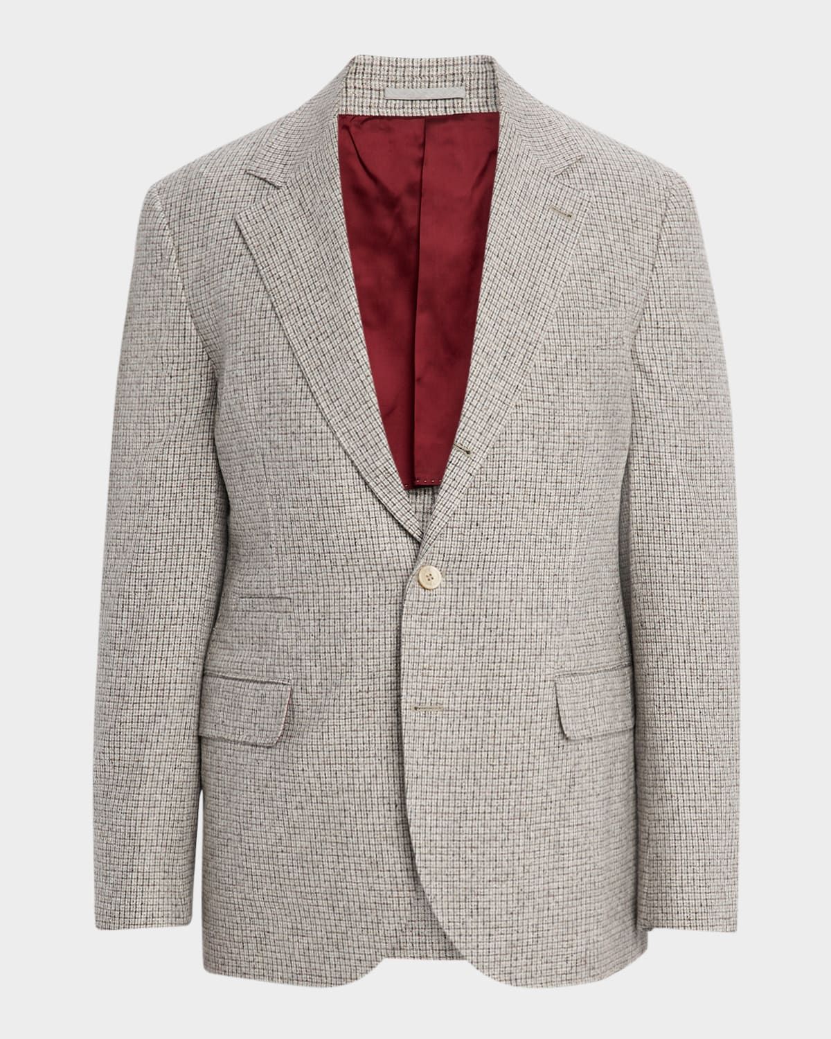 Men & apos;s Micro-Check Houndstooth Sport Coat