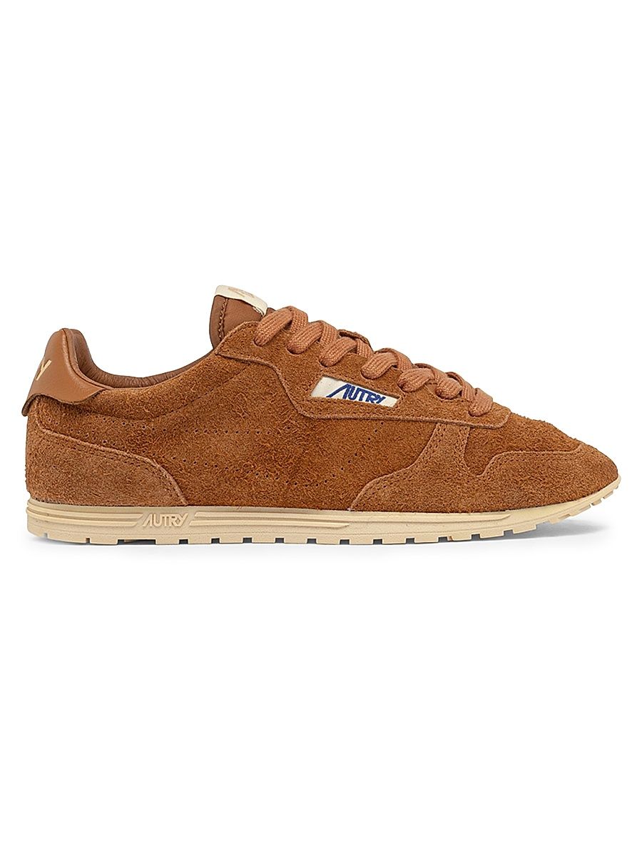 Women's Windspin Retro Suede Low-Top Sneakers - Brown - Size 7