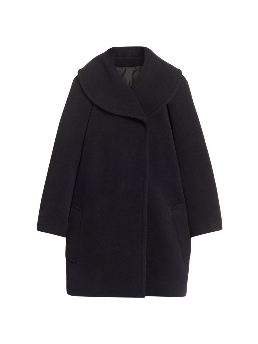 ALAÏA Women's Caban Plie Wool Coat - Minuit - Size 4