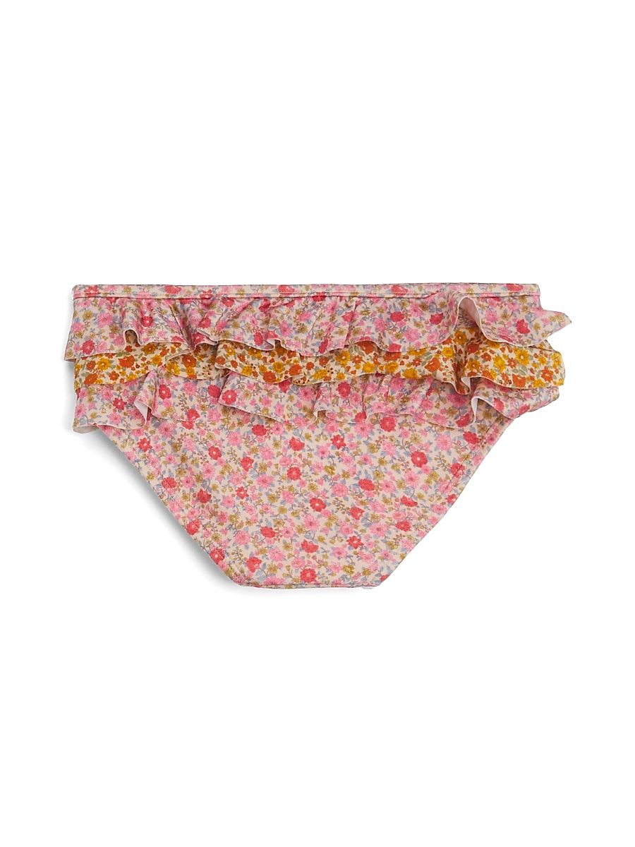Little Girl's & Girl's Lucky Frill Bikini Bottom - Spliced - Size 8