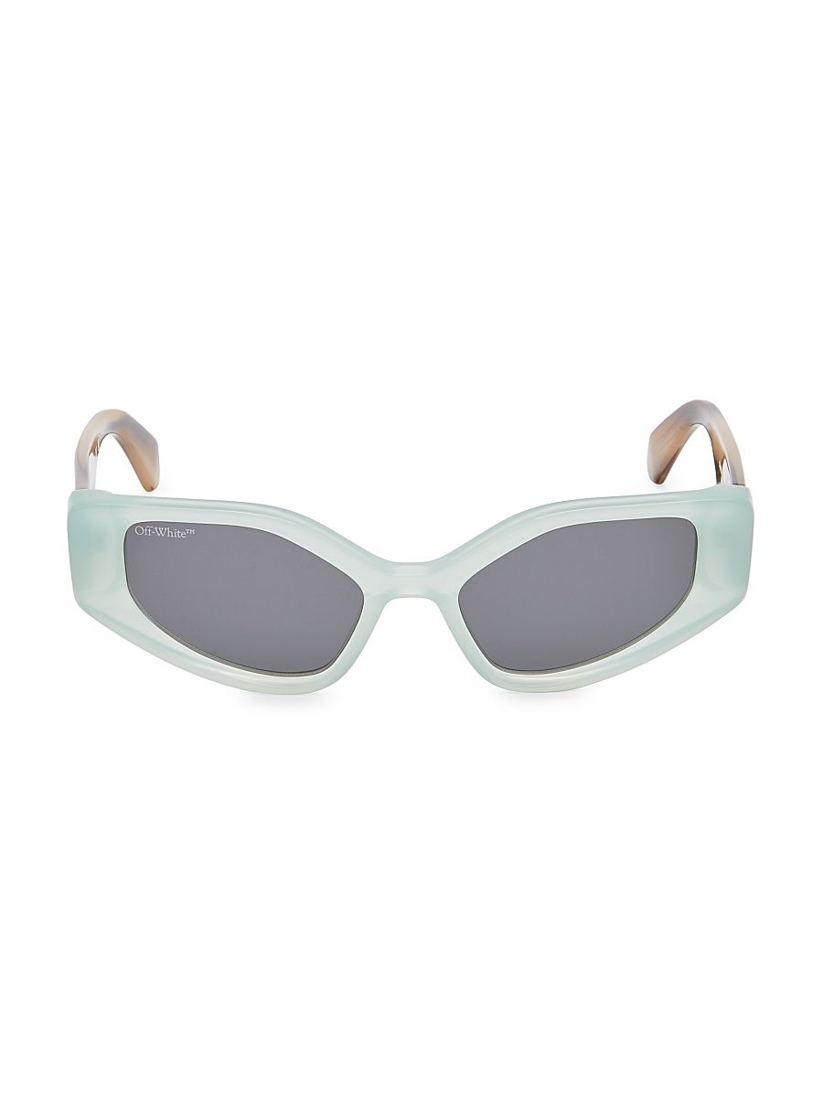 Memphis 55MM Cat-Eye Sunglasses - Teal Dark Grey