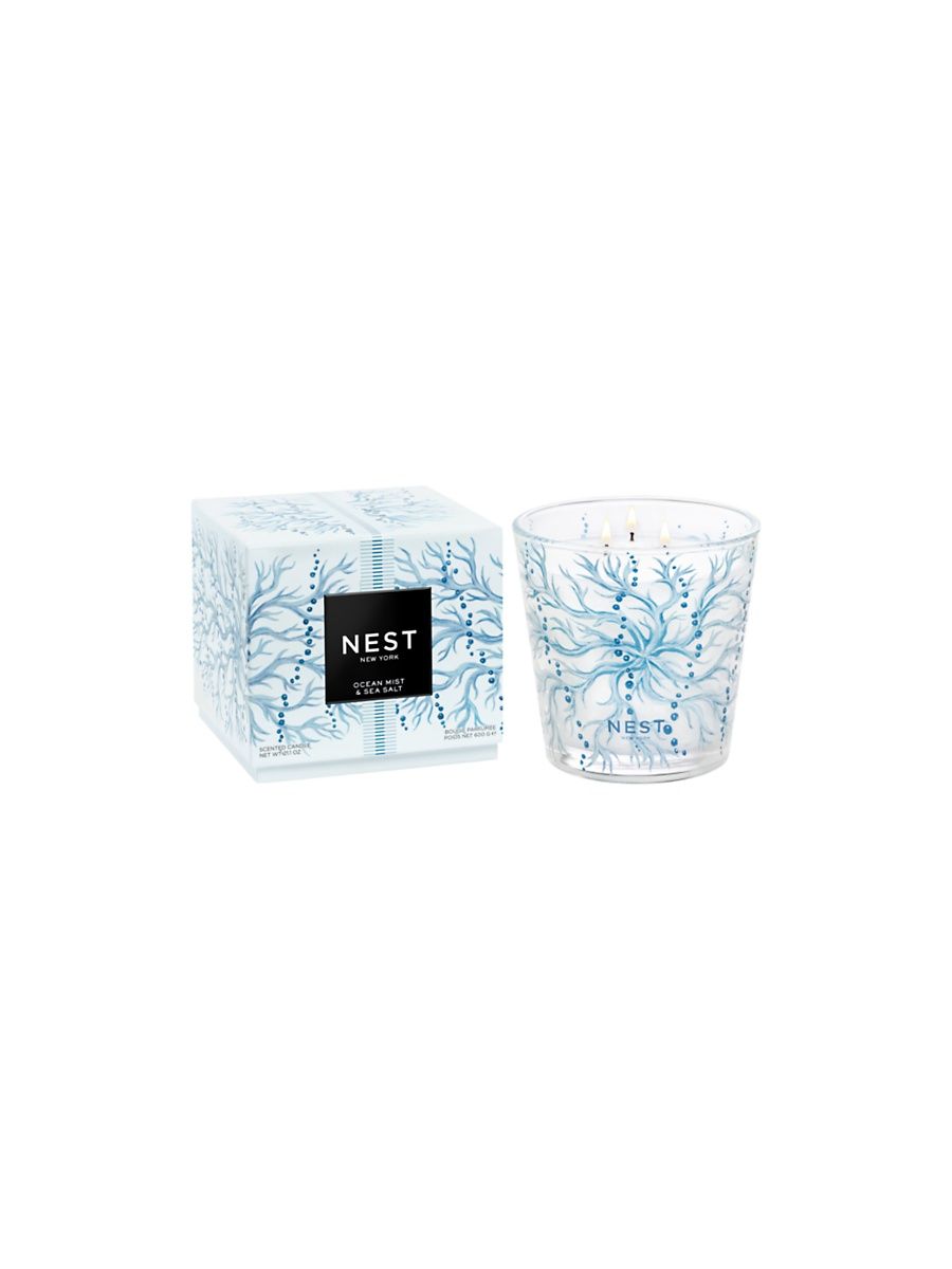 Ocean Mist & Sea Salt Decorative 3-Wick Candle