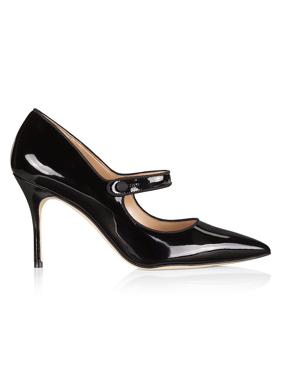 Women's Campari 90MM Patent Leather Mary Jane Pumps - Black - Size 10