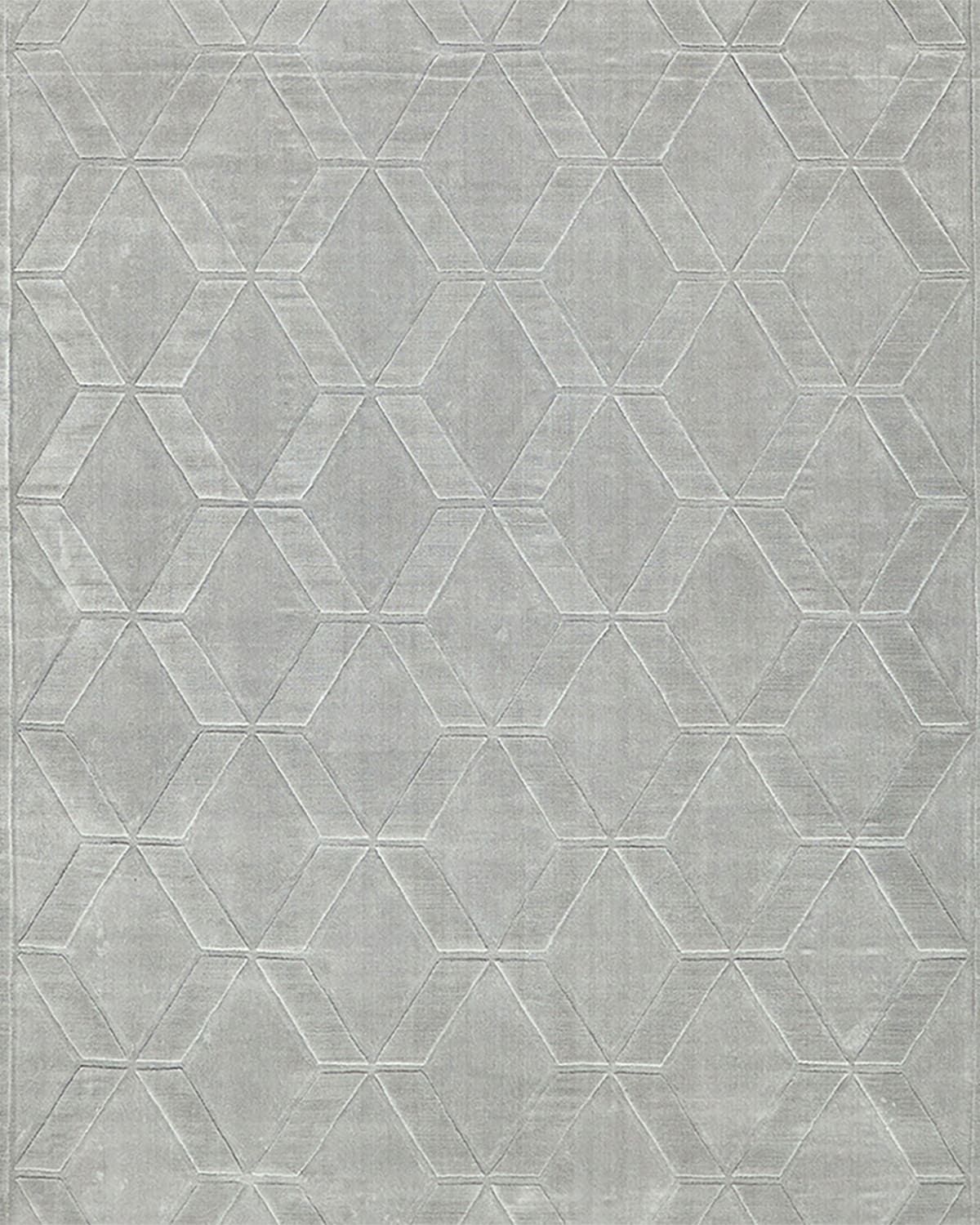 Brunello Hand-Loomed Light Silver Rug