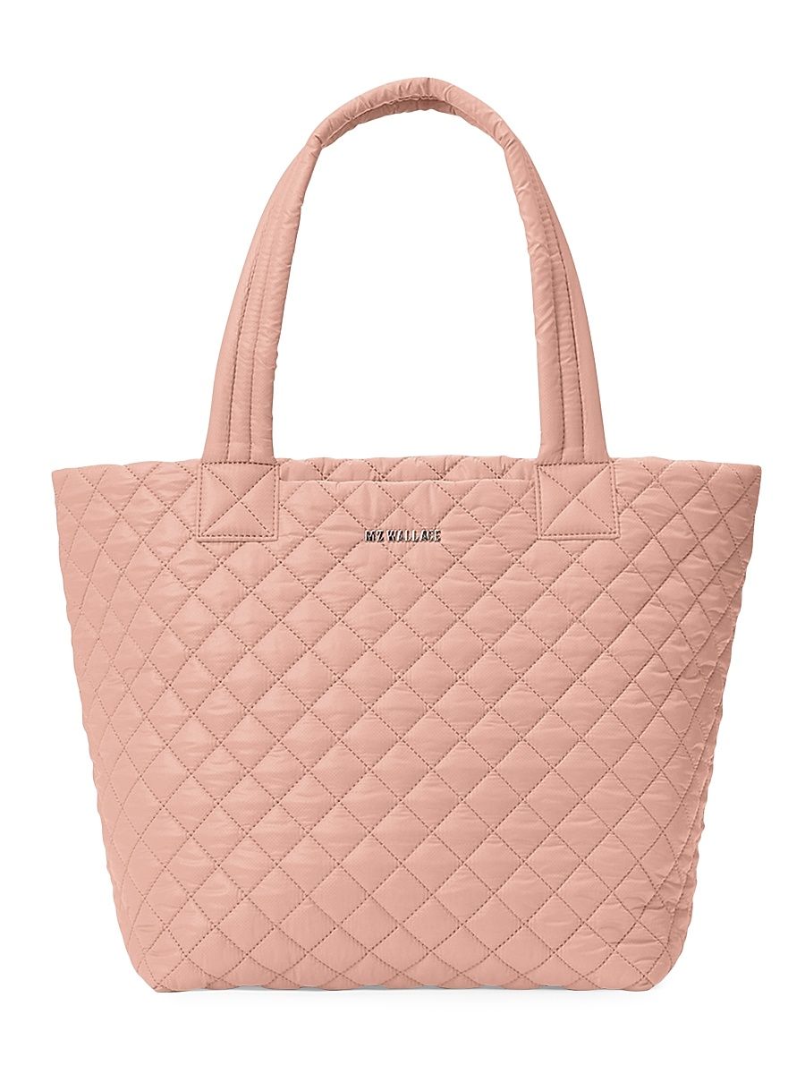 Women's Medium Metro Deluxe Quilted Tote Bag - Pink