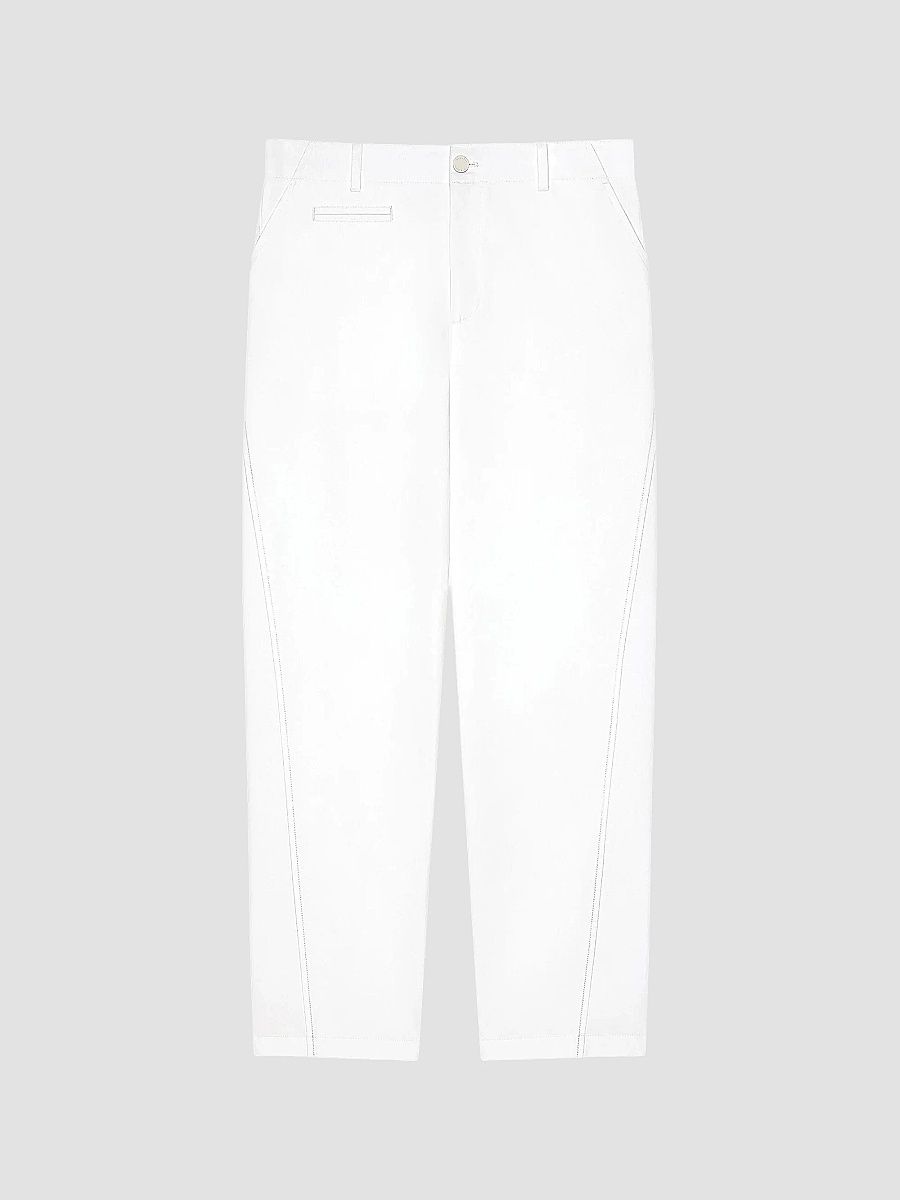 Givenchy Men's Fitted Chino Trousers in Cotton - White - Size 40