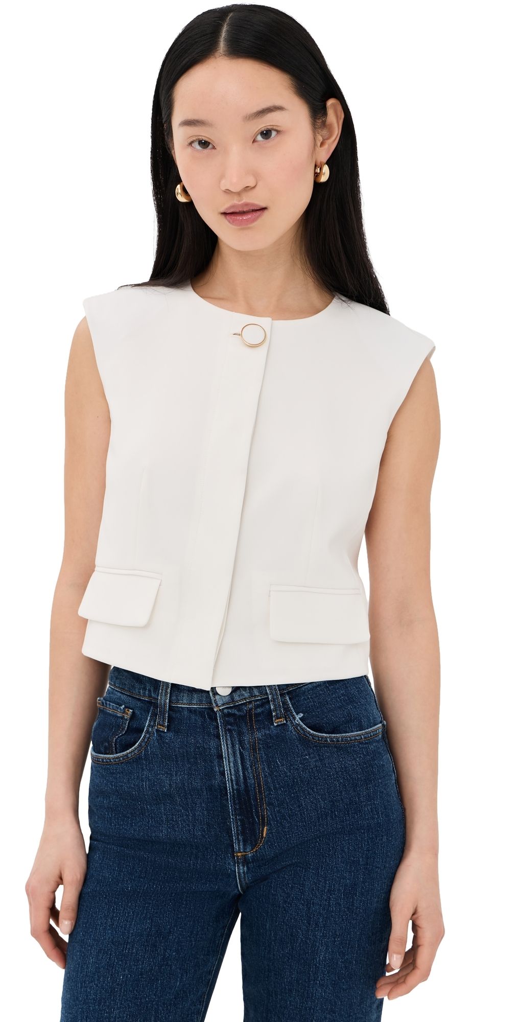 Veronica Beard Cliffwood Vest Dove 8