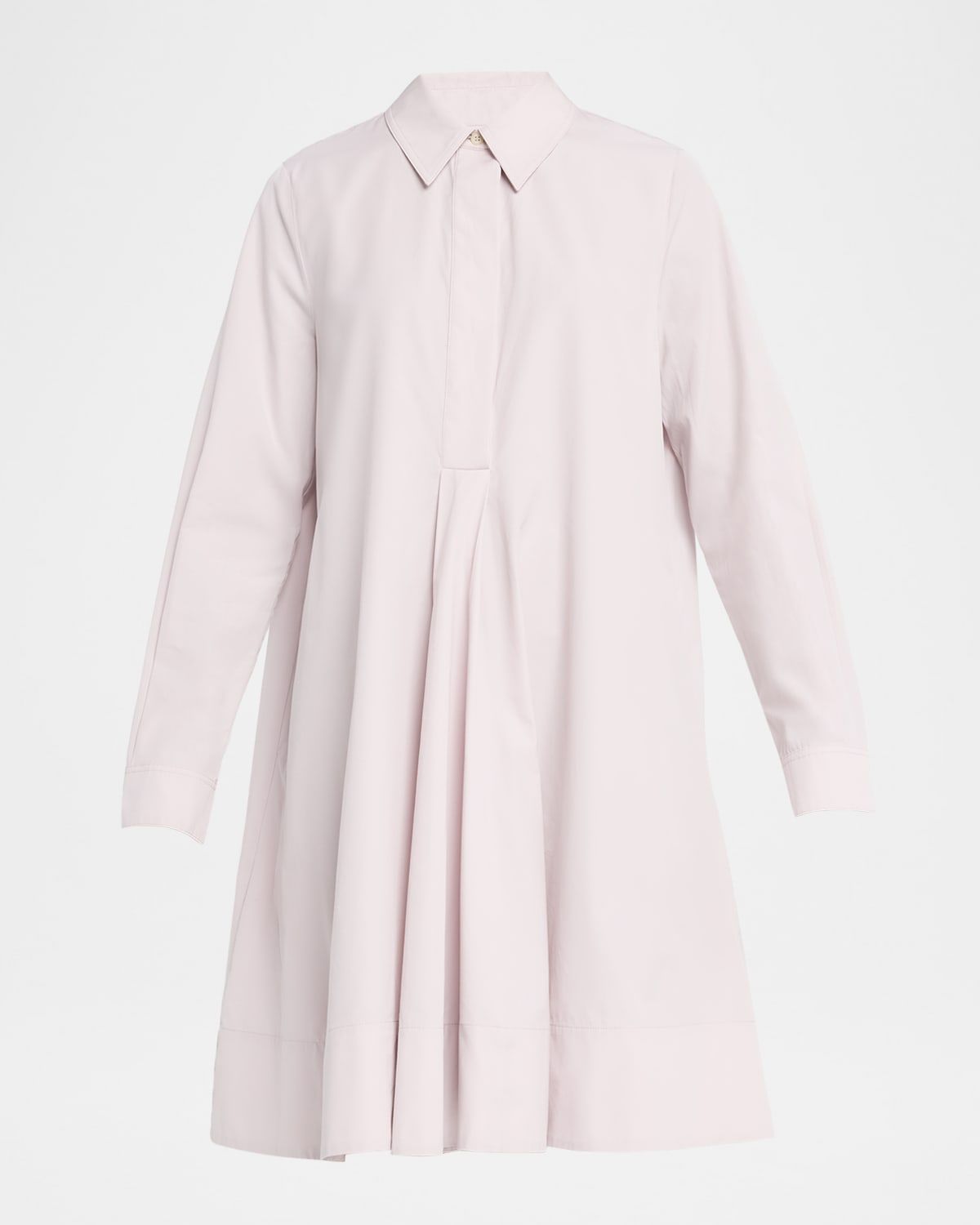 Cotton Twill A-Line Shirtdress