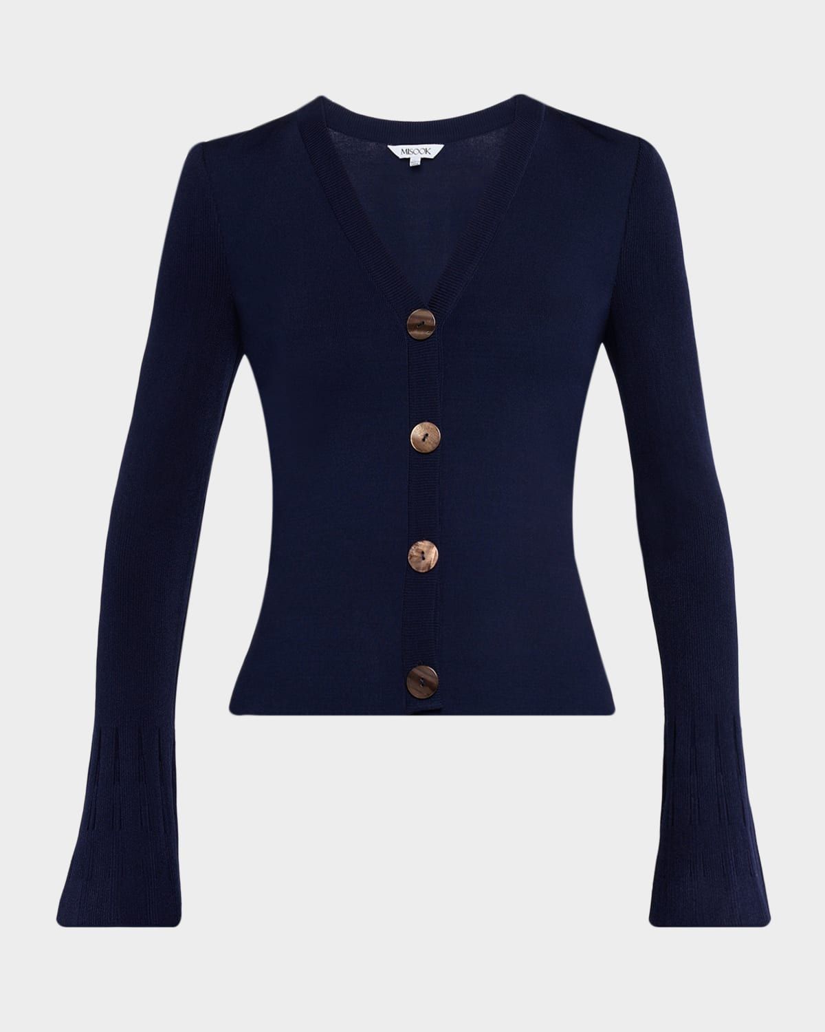 x Lani Lynn Bell-Sleeve Knit Cardigan