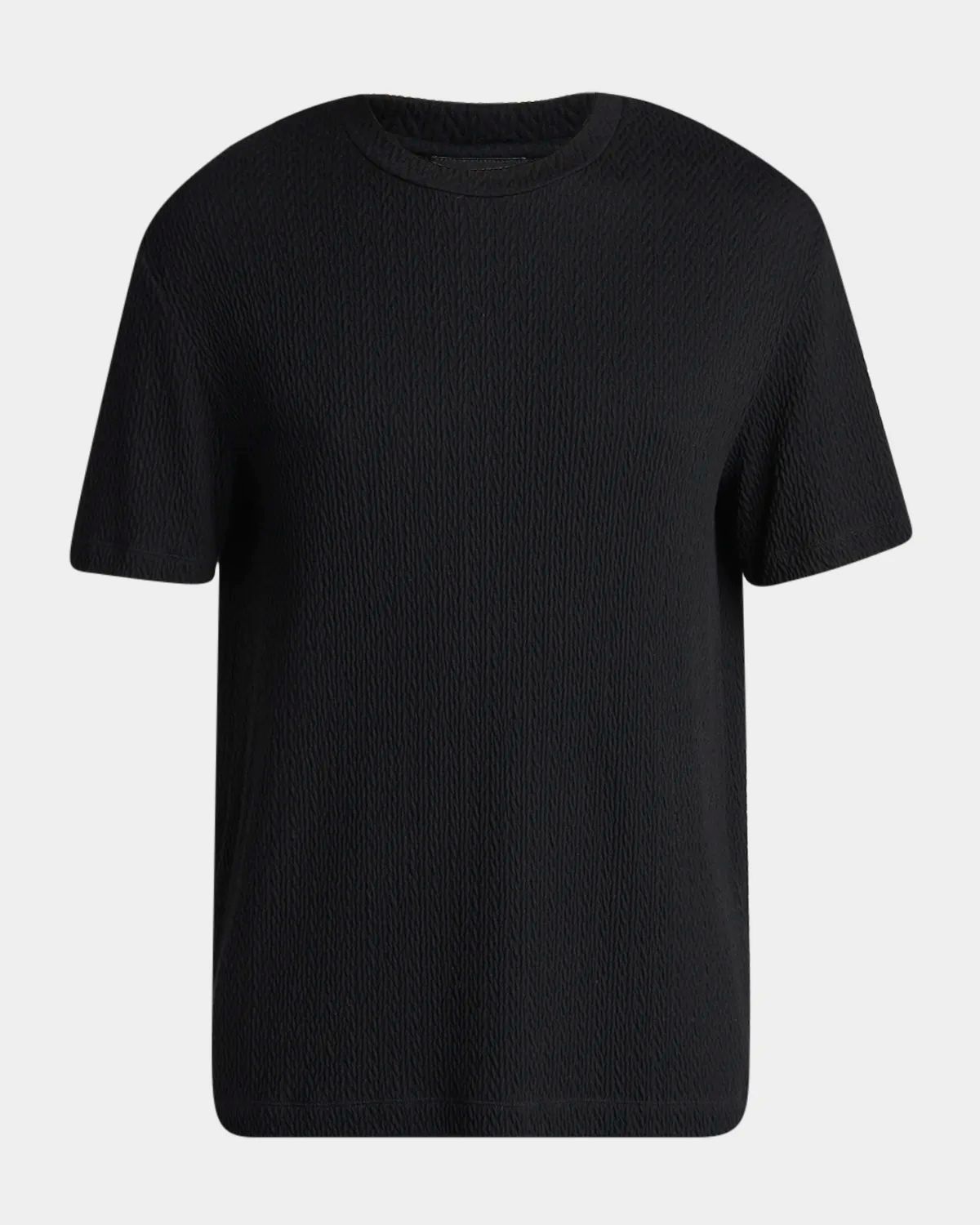 Men & apos;s Diagonal Texture Crewneck T-Shirt