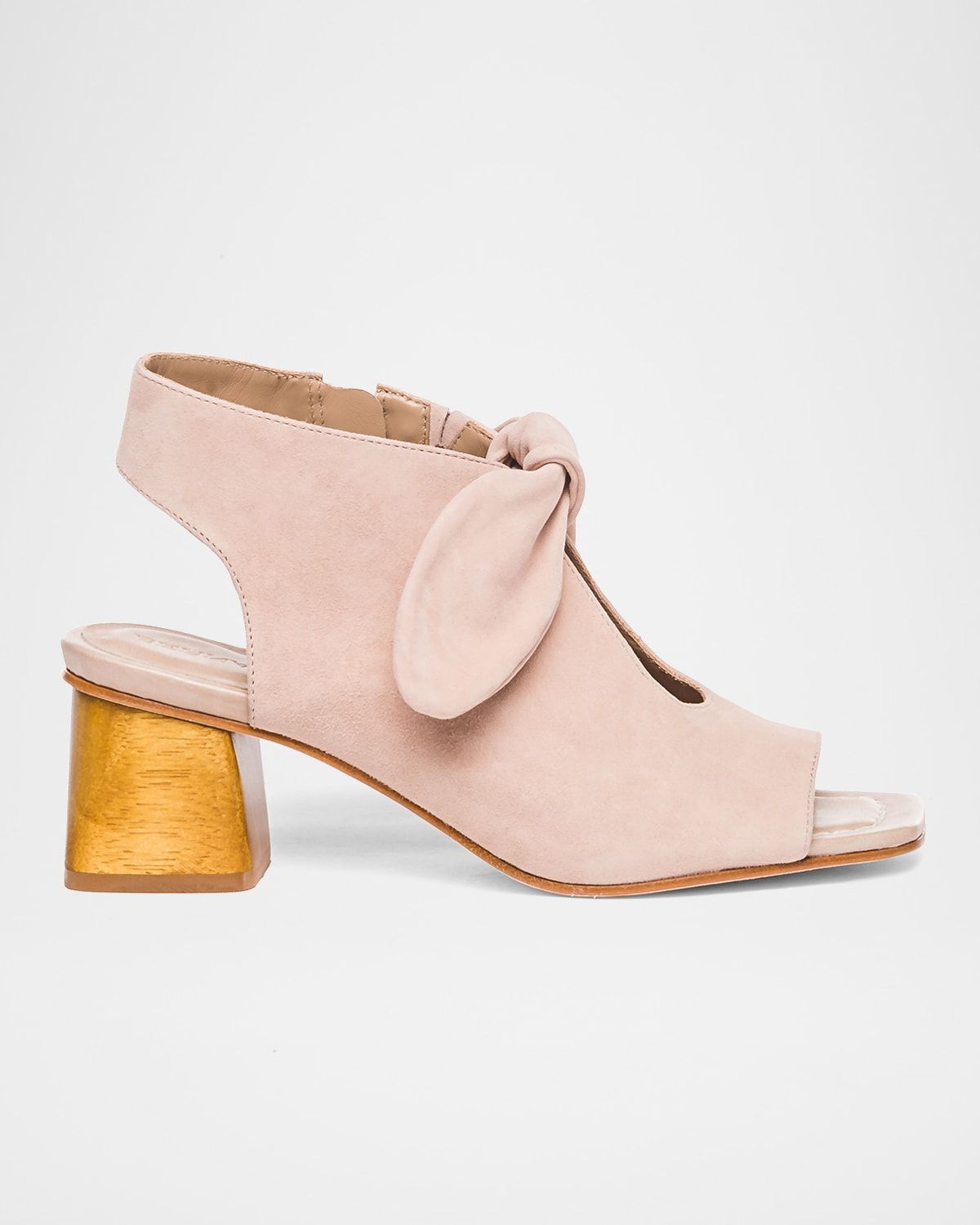 Lizzie Suede Knot Zip Sandals