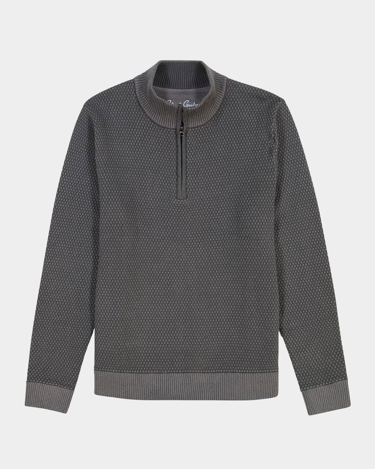 Men & apos;s Walton Texture Knit Quarter-Zip Sweater