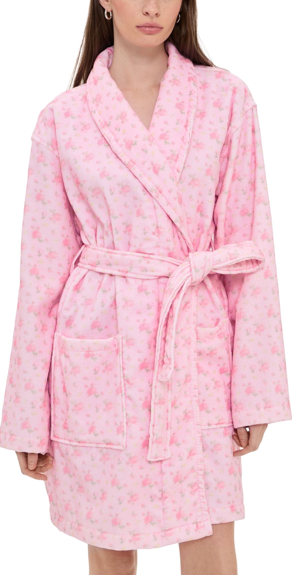 LoveShackFancy Indie Cotton Bath Robe Ibiza Sunset M/L