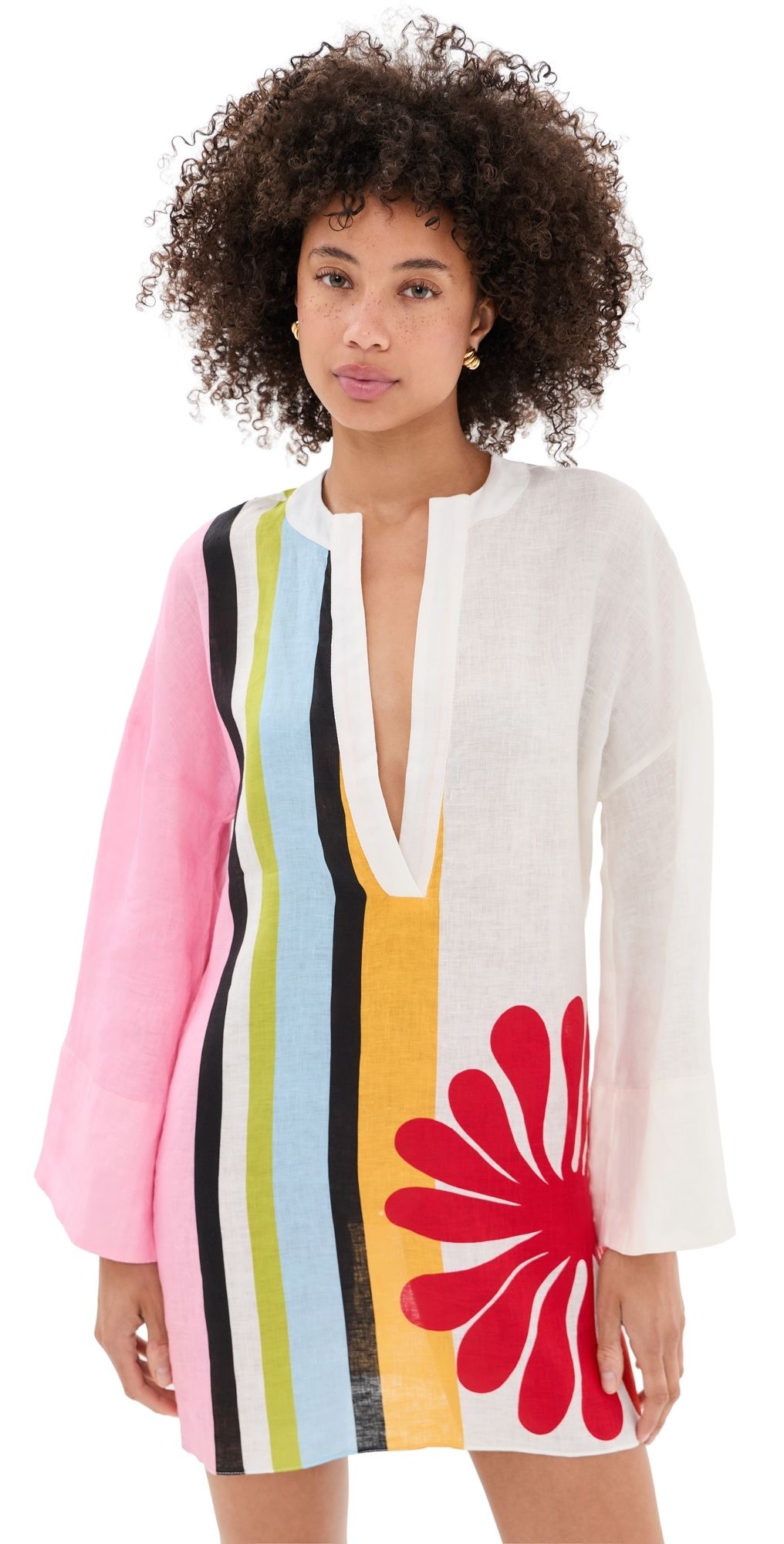 Cala de la Cruz Siena Linen Dress Vacanze L