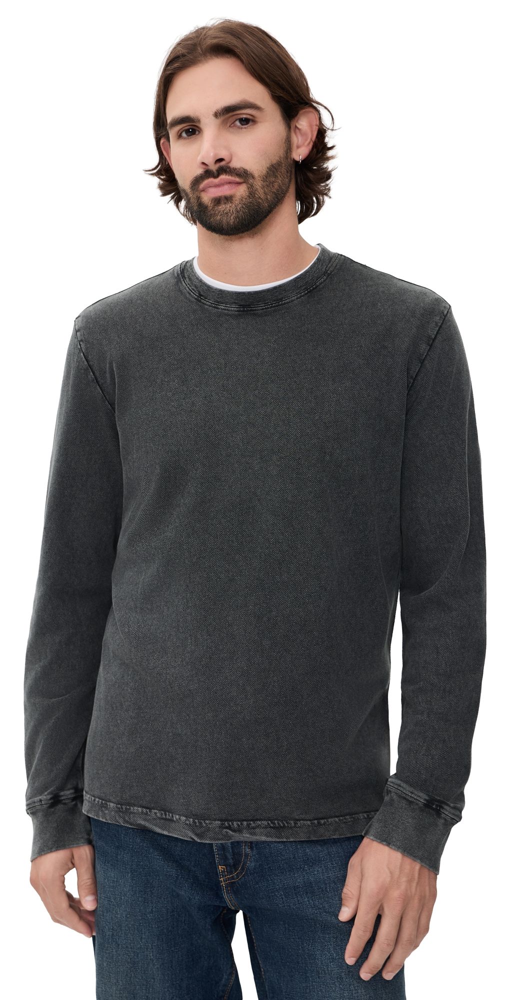 Faherty Recycled Terry Tee Graphite XL