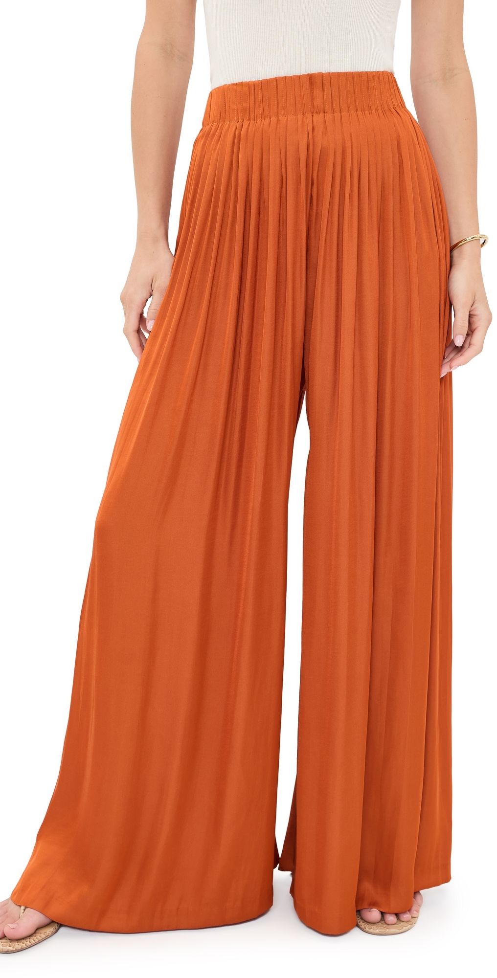L'AGENCE Haylo Wide Leg Pull On Pants Sienna XS