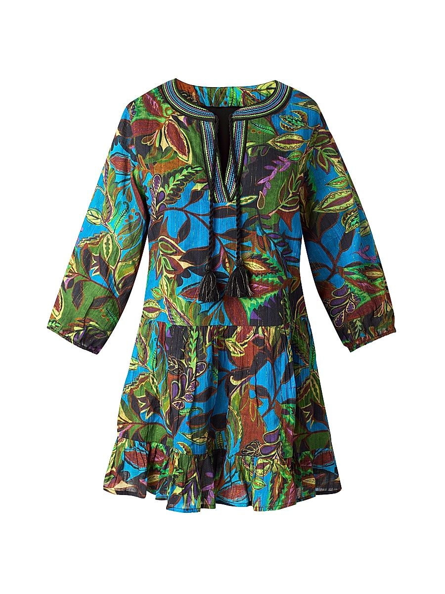 Women's Amazonia Beach Dress - Blue Multi - Size Medium