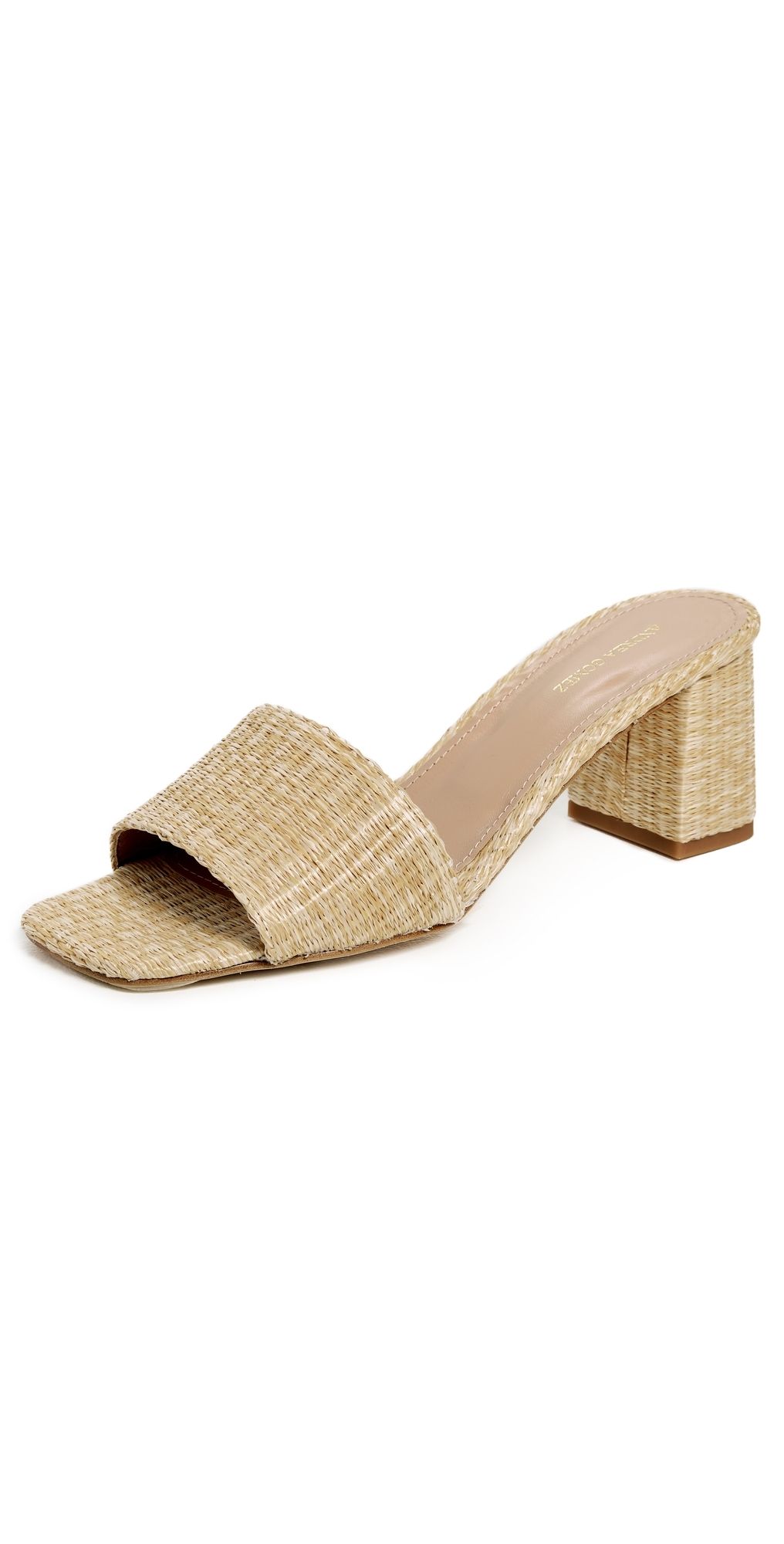 Andrea Gomez Claudia Sandals Natural Raffia 38