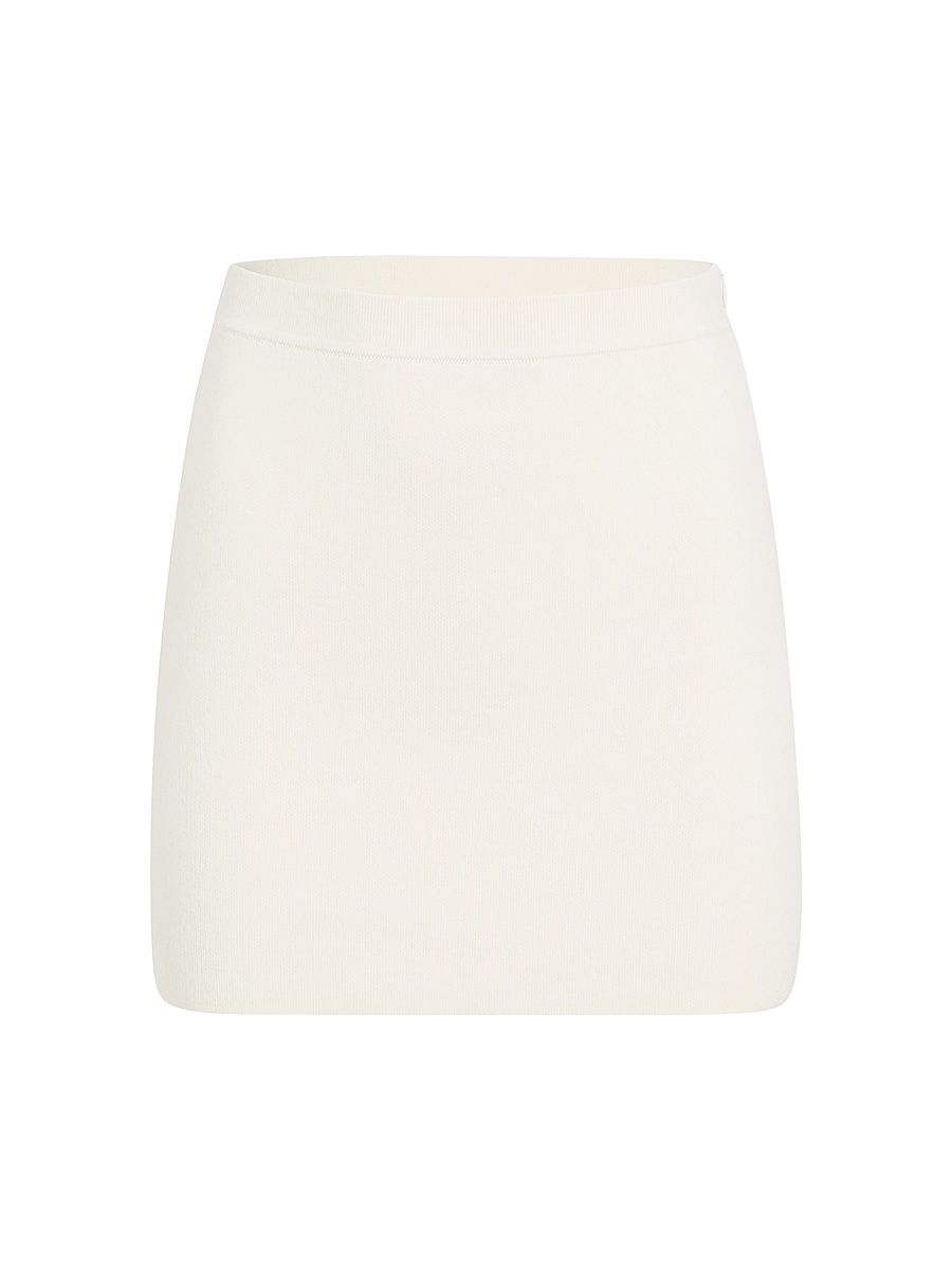 Women's Darrion Wool-Blend A-Line Miniskirt - Glaze - Size Large