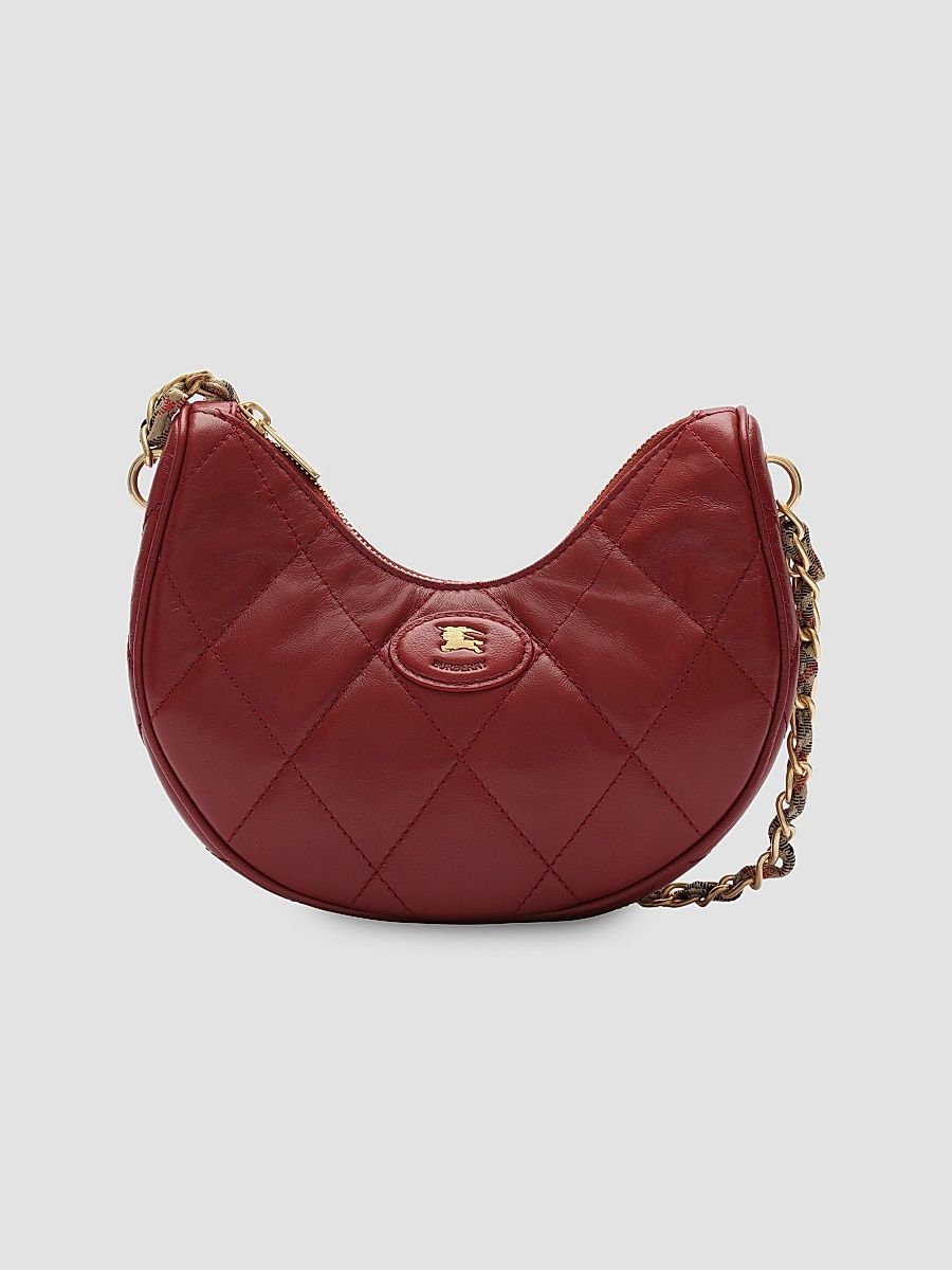 Women's Horseshoe Chain Shoulder Bag - Ruby