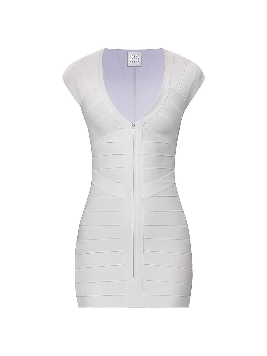 Women's The Champagne Bandage Minidress - Alabaster - Size Large