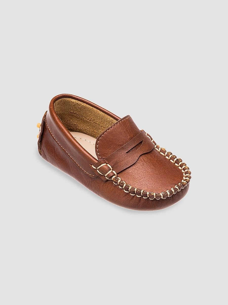 Little Boy's Logan Driving Loafers - Natural - Size 4