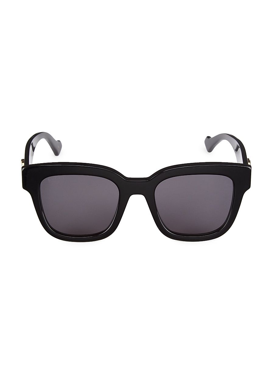 Women's Gucci Generation 52MM Square Sunglasses - Shiny Black