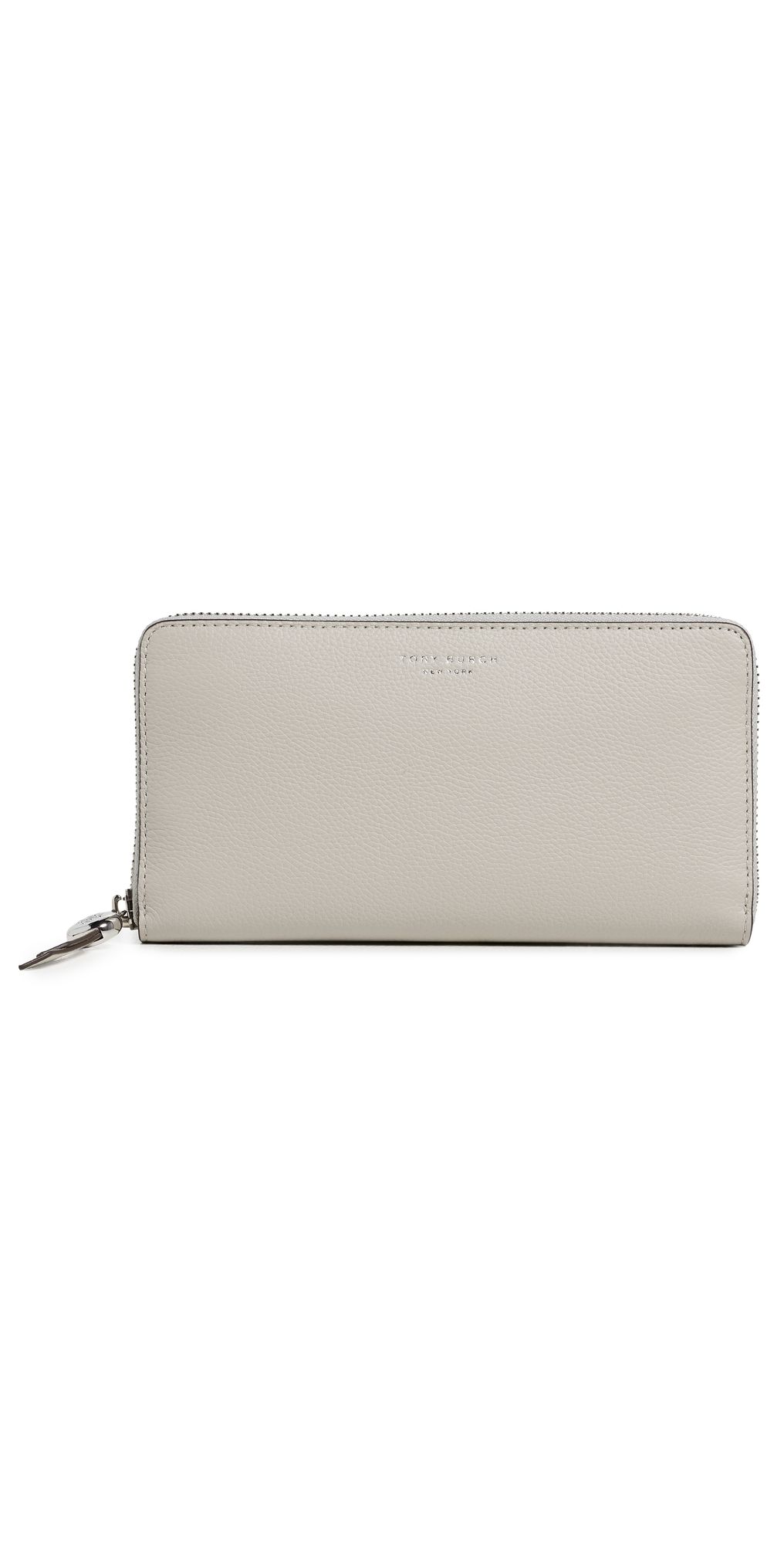 Tory Burch Romy Continental Zip Wallet Dove Gray One Size
