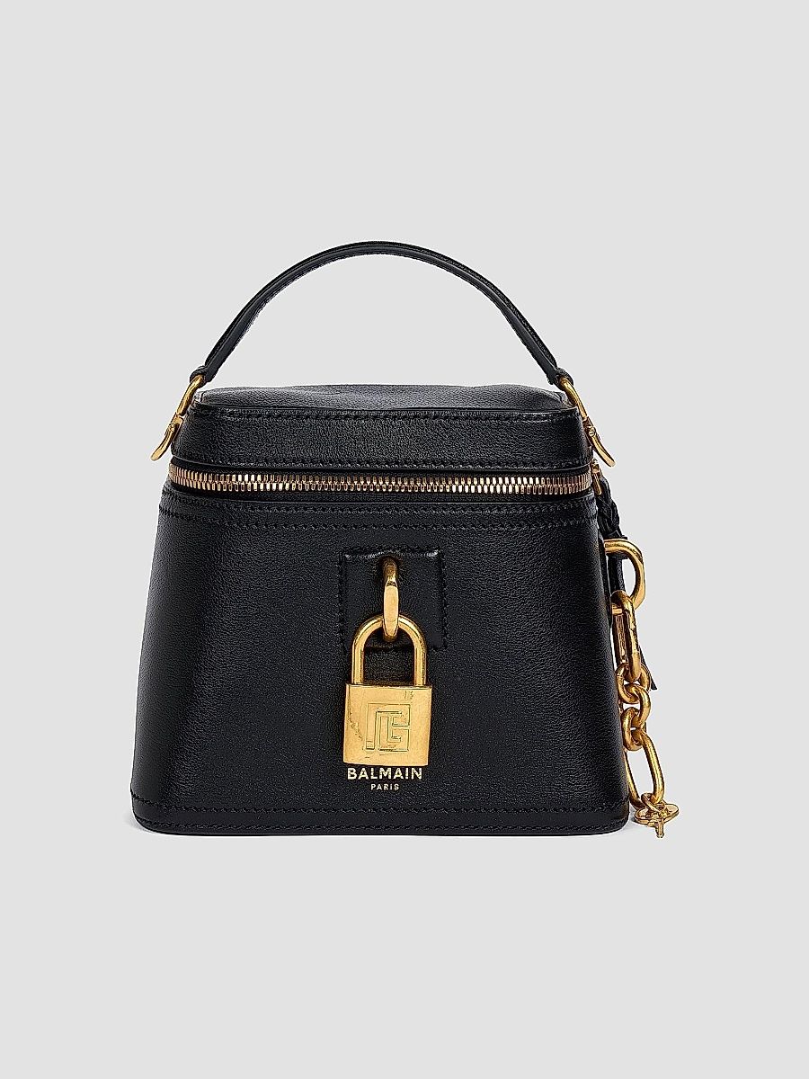 Balmain Women's Pulse Vanity Leather Bag - Noir
