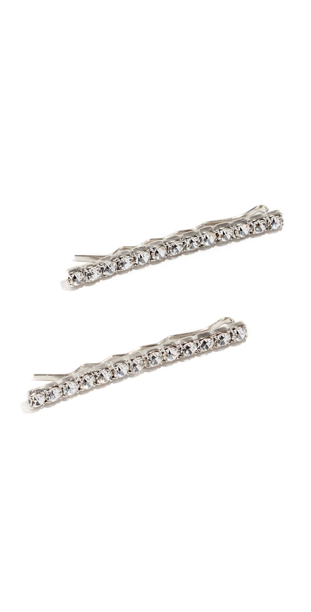 Jennifer Behr Gwen Bobby Pin Set Crystal One Size