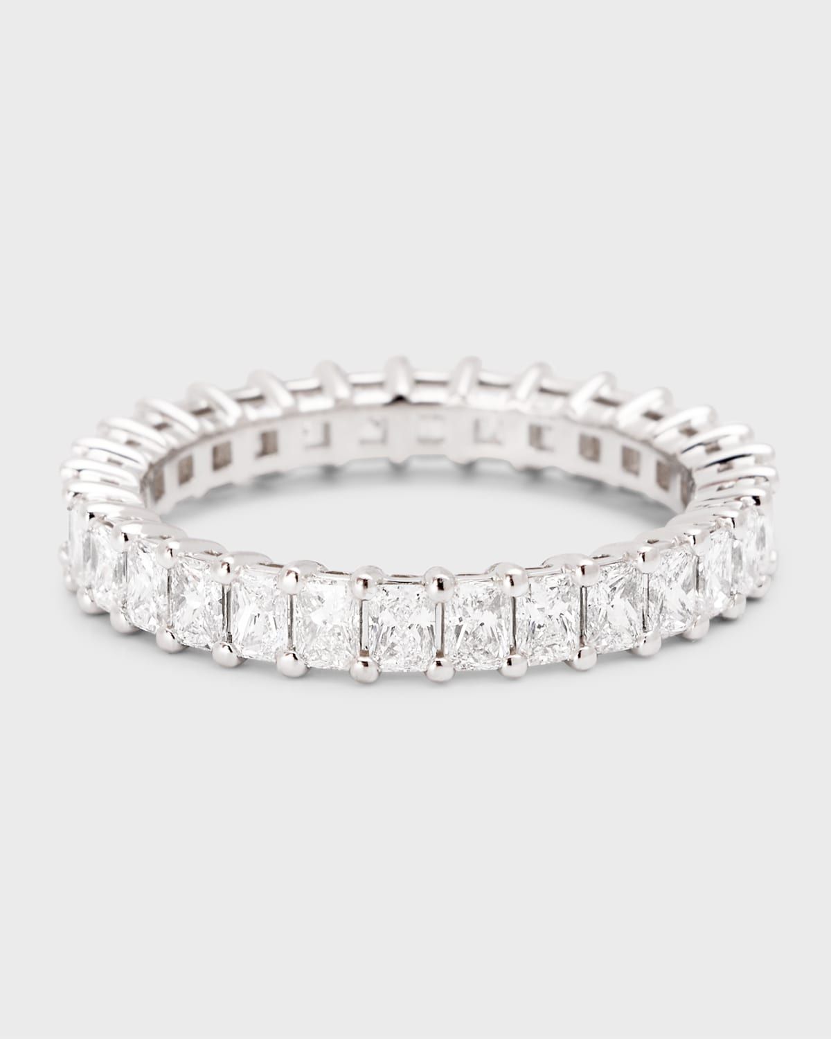 Platinum Radiant FG/VS Diamond Eternity Band, Size 6.75, 2.22tcw