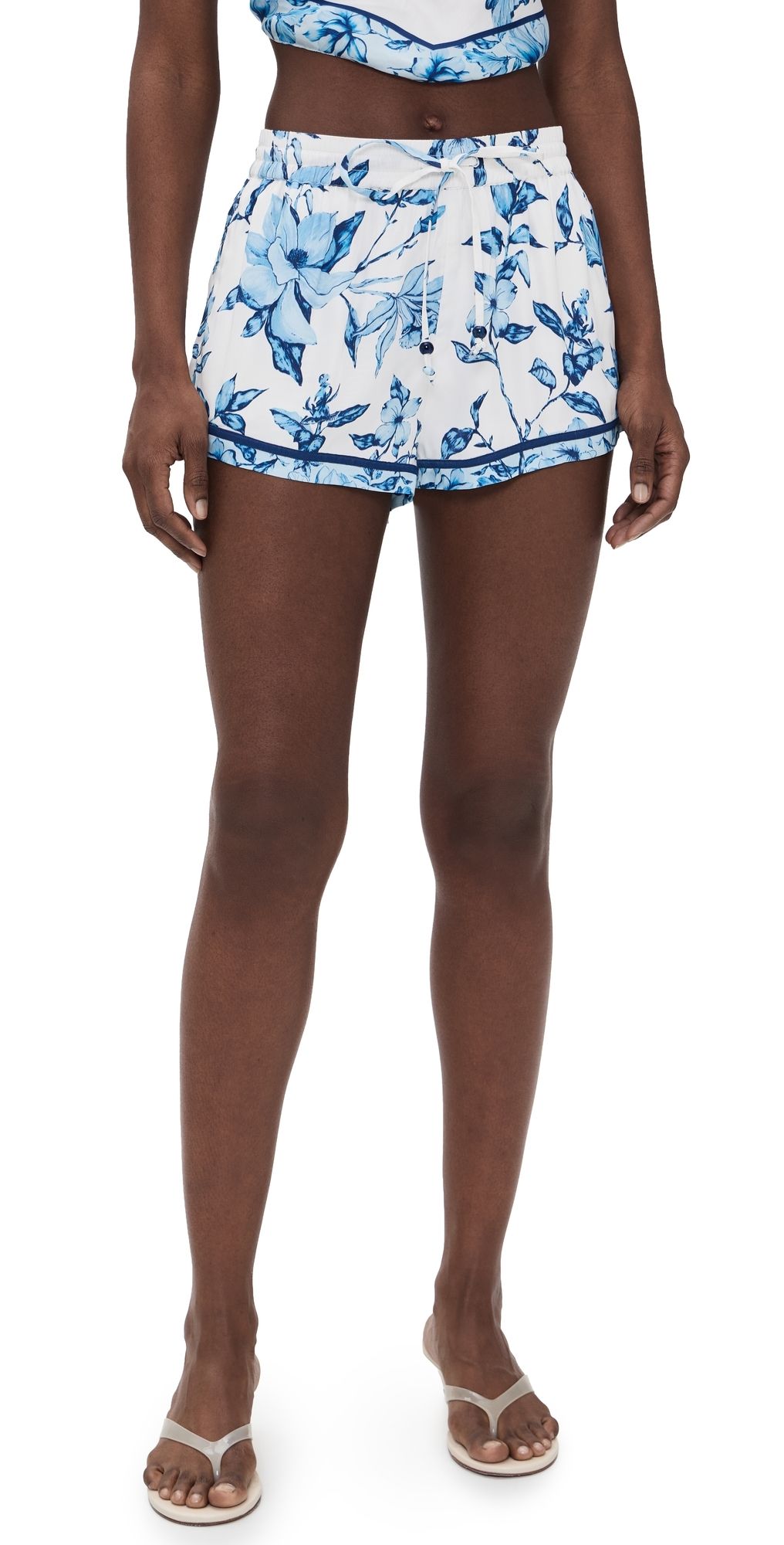 ROCOCO SAND Draw String Shorts White Blue XS