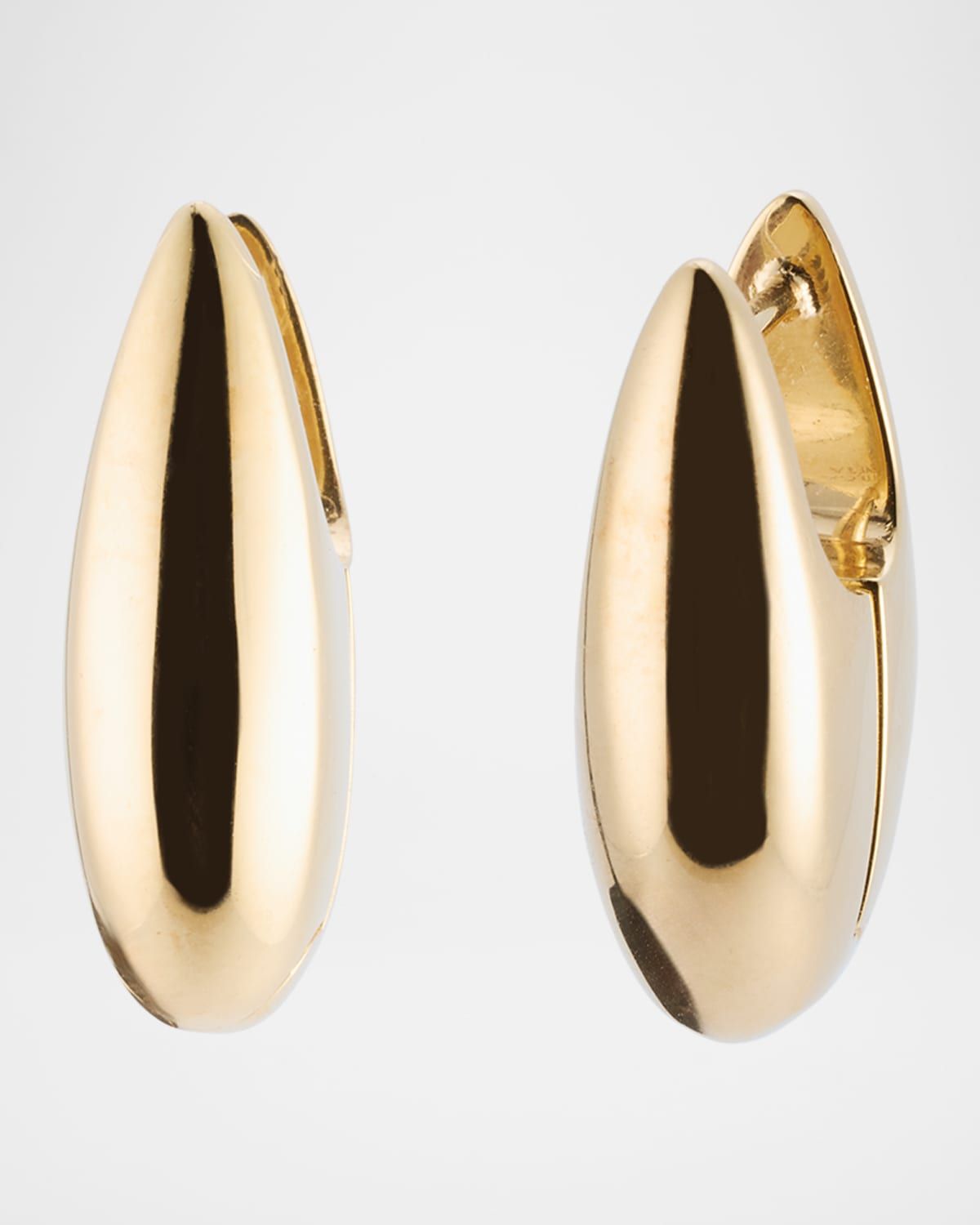 18K Gold Plated Small Ellipse Earrings