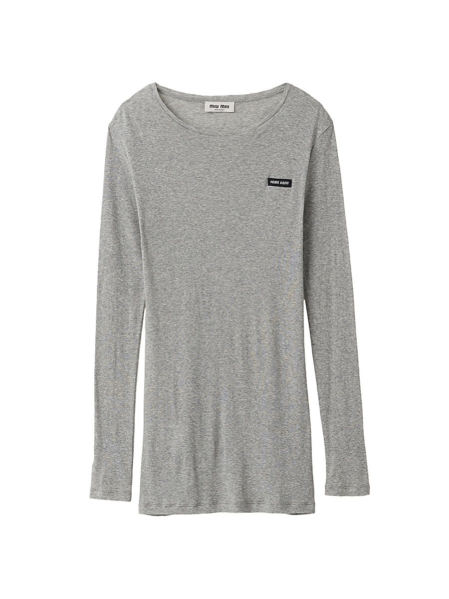 Women's Ribbed Knit Jersey Dress - Grey - Size XL