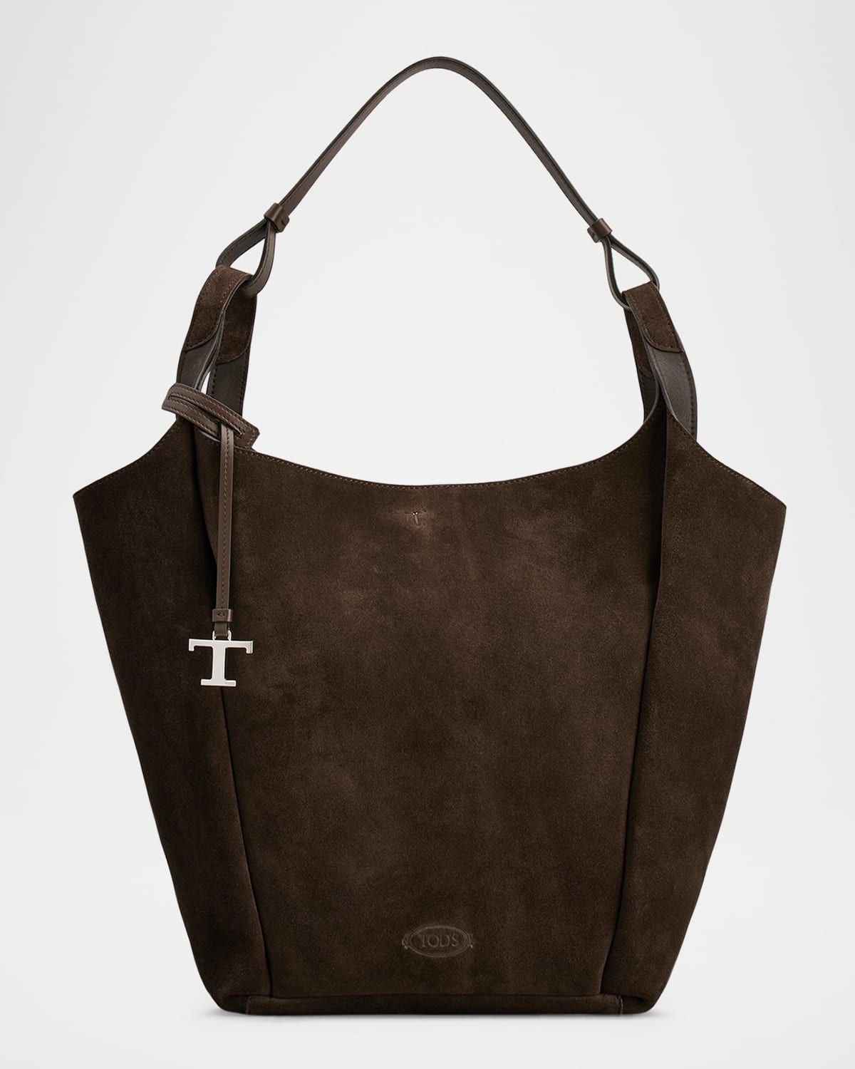 Suede & Leather Shoulder Bag