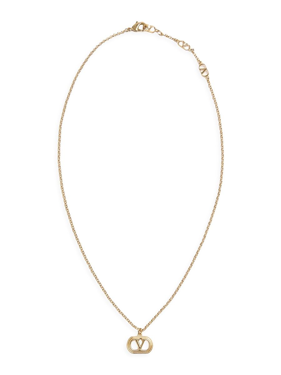 Women's Oval Metal Necklace - Gold