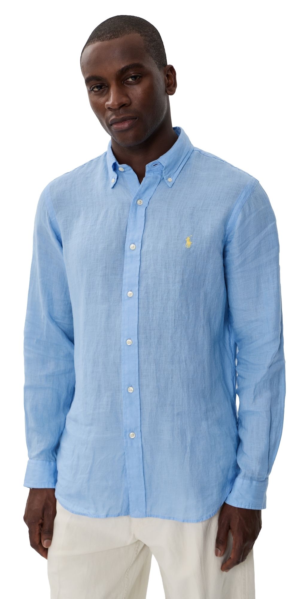 Polo Ralph Lauren Linen Shirt Austin Blue M